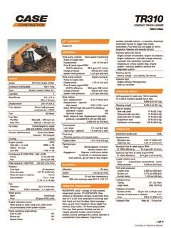 case tr310 skid steer specs|case tr310 owners manual.